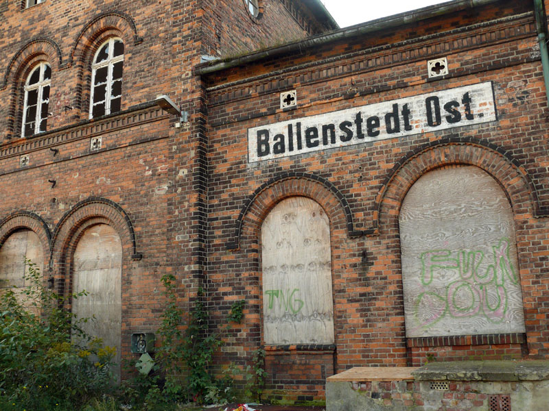 Der Bahnhof Ballenstedt-Ost