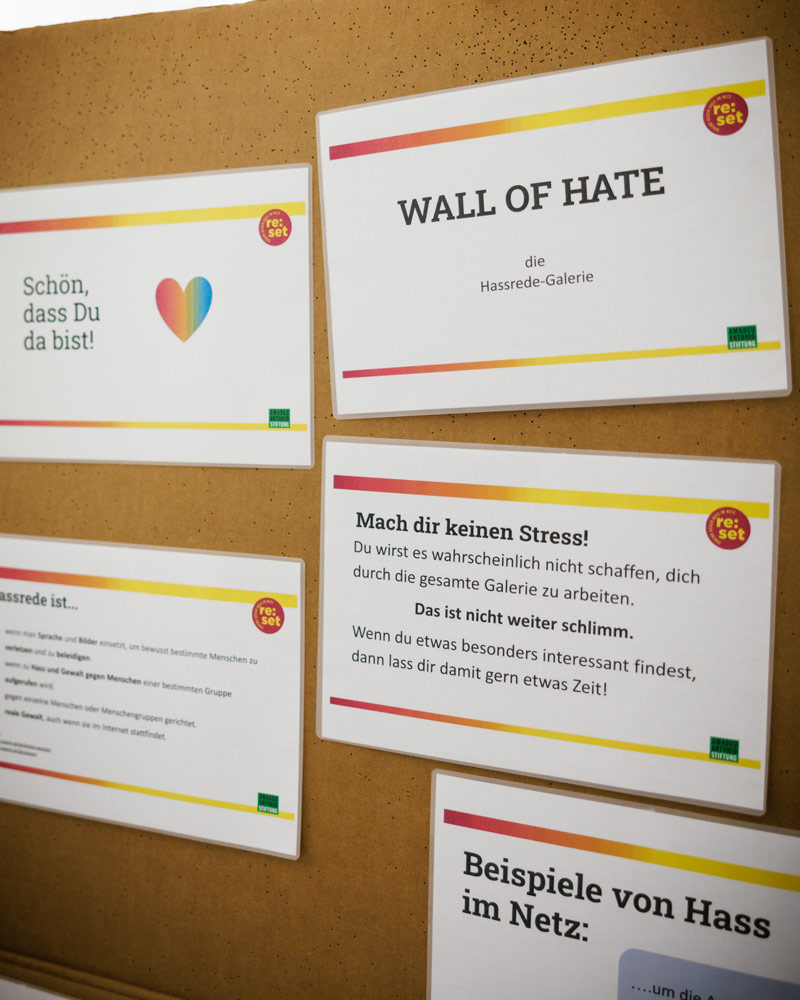 Pinnwand "Wall of Hate"