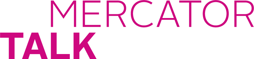 Logo Mercator Talk in Magenta