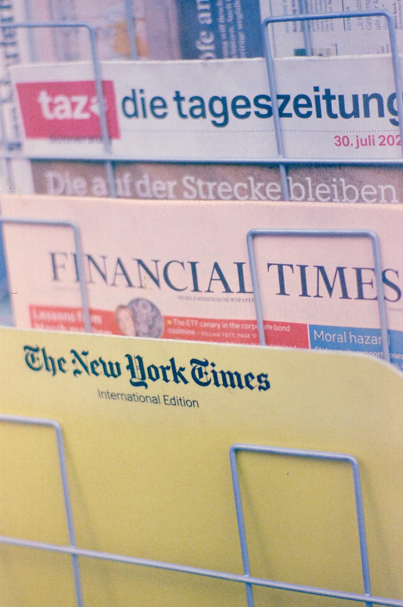 Tageszeitungen am Kiosk